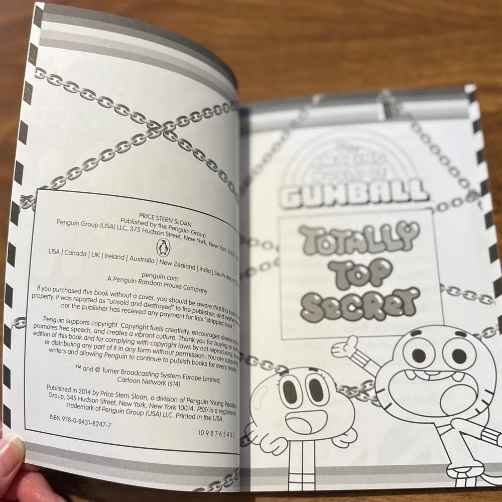Amazing World of Gumball Totally Top Secret Quiz Activity Book Cartoon Network